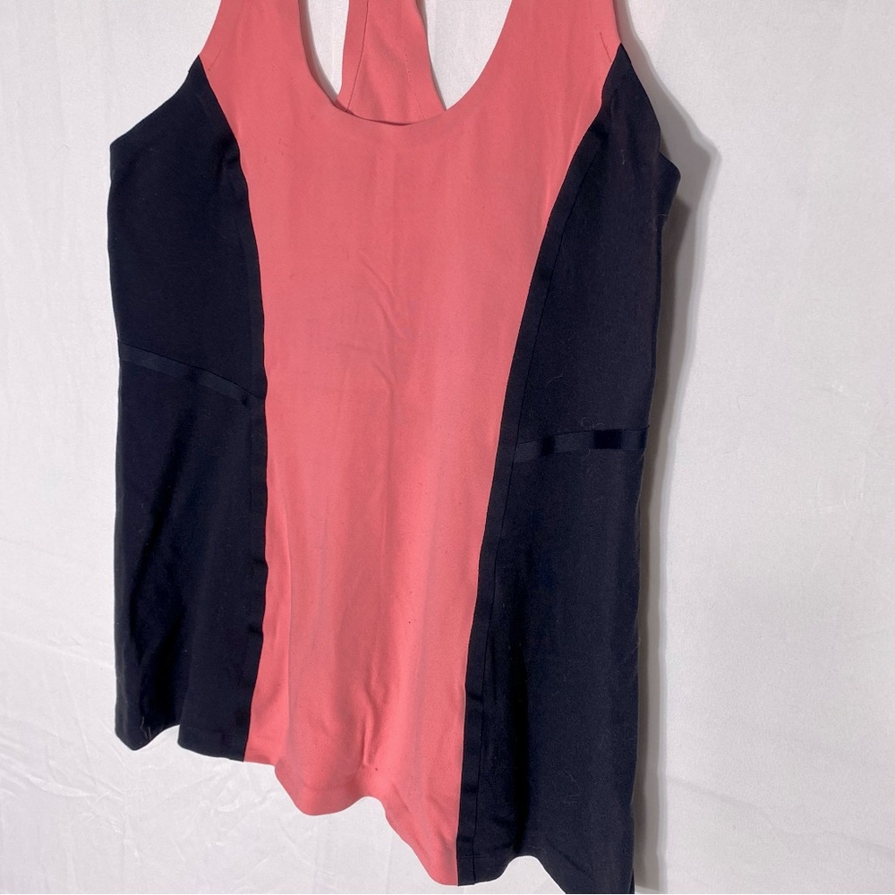 Lululemon Athletica Pink Black Racerback Tank Top M - Picture 3 of 8
